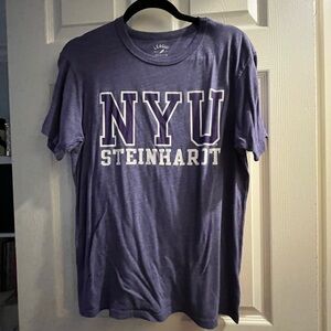 League NYU Steinhardt Purple Short Sleeve Graphic Tee